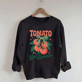 Fresh Garden Vegetable Tomato Girl Swwatshirt