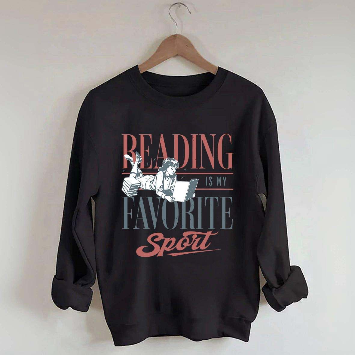 Vintage Reading Is My Favorite Sport Sweatshirt