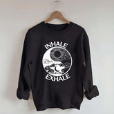 Inhale Exhale Yin And Yang Sweatshirt