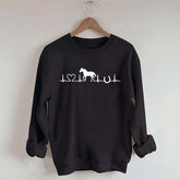 Horse Heartbeat Farm Animal Sweatshirt