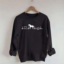 Horse Heartbeat Farm Animal Sweatshirt