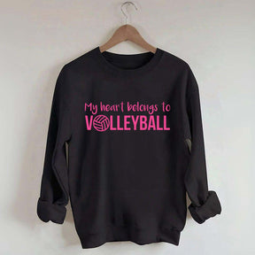 My Heart Belongs to Volleyball Sweatshirt