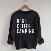 Dogs Coffee Camping Trending Sweatshirt