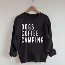 Dogs Coffee Camping Trending Sweatshirt