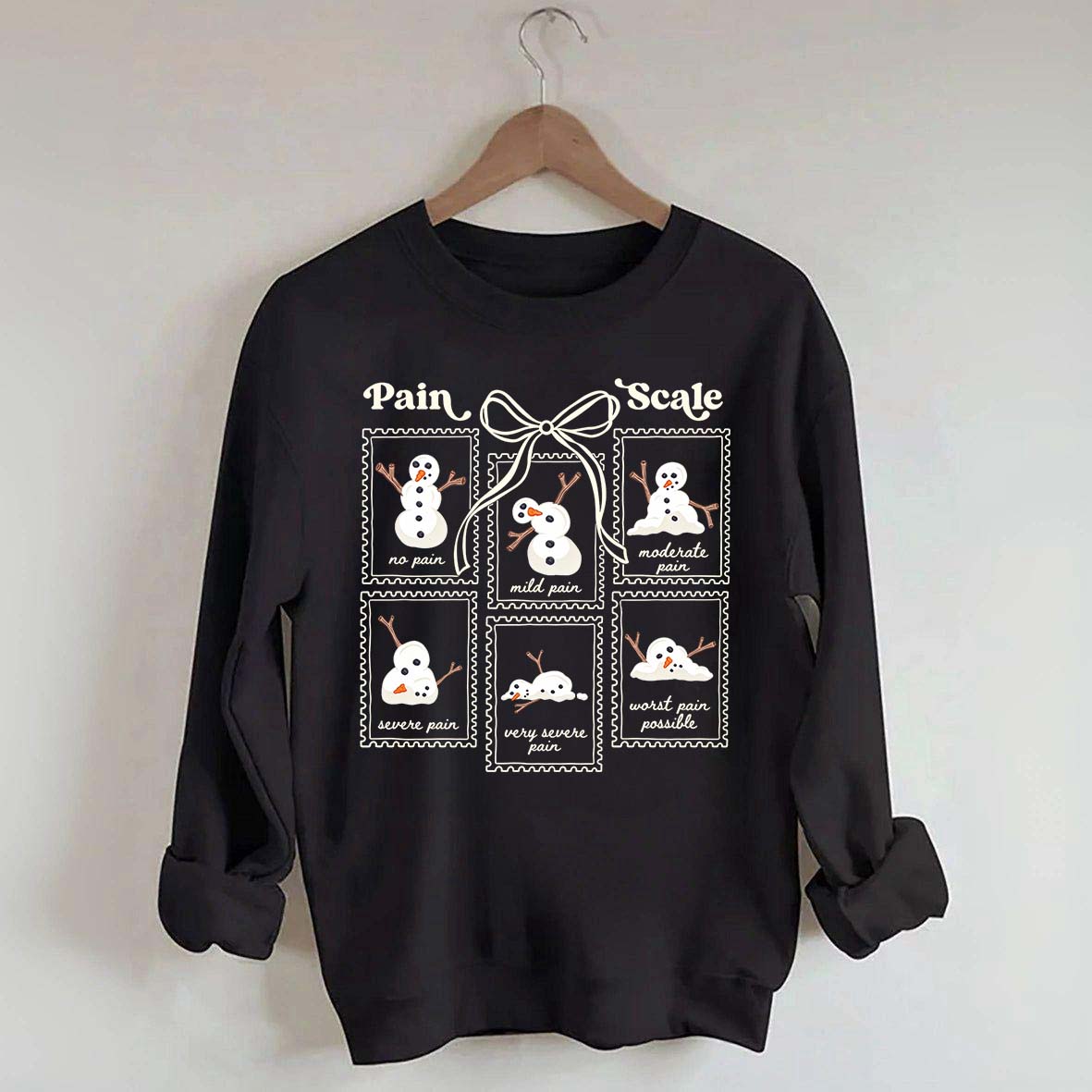 Funny Pain Scale Medical Holiday Sweatshirt