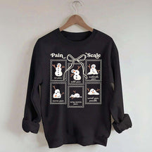 Funny Pain Scale Medical Holiday Sweatshirt