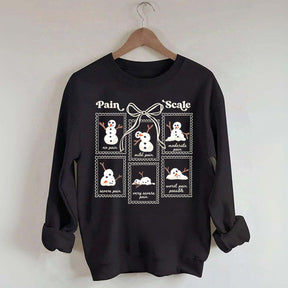 Funny Pain Scale Medical Holiday Sweatshirt