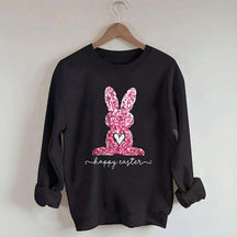 Pink Happy Easter Sweatshirt