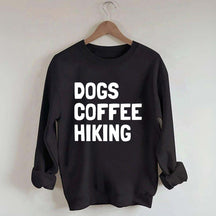 Dogs Coffee Hiking Sweatshirt