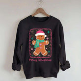 Preppy Gingerbread Merry Christmas Sweatshirt