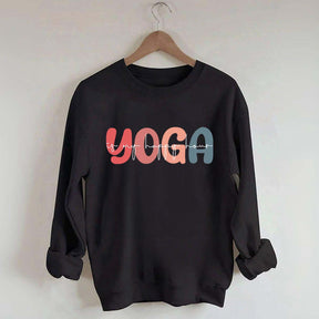 Retro Yoga Is My Happy Hour Sweatshirt