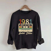 Audiotape And Letter Graphic Sweatshirt