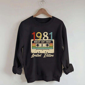 Audiotape And Letter Graphic Sweatshirt