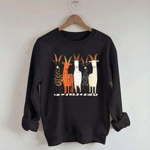 Colorful Goat Funny Farm Animal Sweatshirt