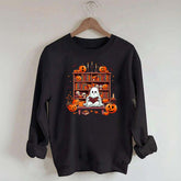 Ghost Book Reader Literature Lover Sweatshirt