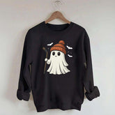 Fun Hockey Halloween Cute Ghost Sweatshirt