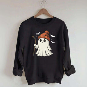 Fun Hockey Halloween Cute Ghost Sweatshirt