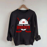 Custom Hockey Name Graphic Sweatshirt