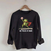 Funny Frog Pilates We Pulse At Dawn Sweatshirt