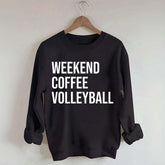 Weekend Coffee Volleyball Coach Sweatshirt