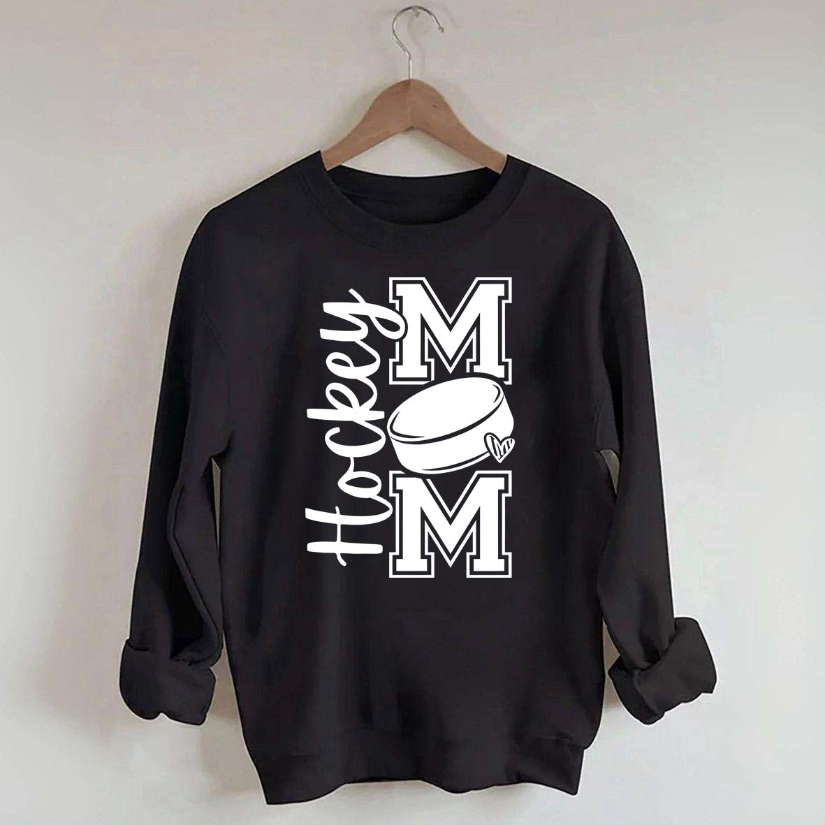 Hockey Mom Heart Simple Sweatshirt