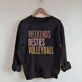 Weekends Besties Volleyball Sweatshirt