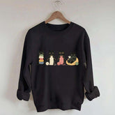 Black Cats Knitting Funny Sweatshirt