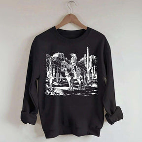 Retro Cowgirl Graphic Sweatshirt