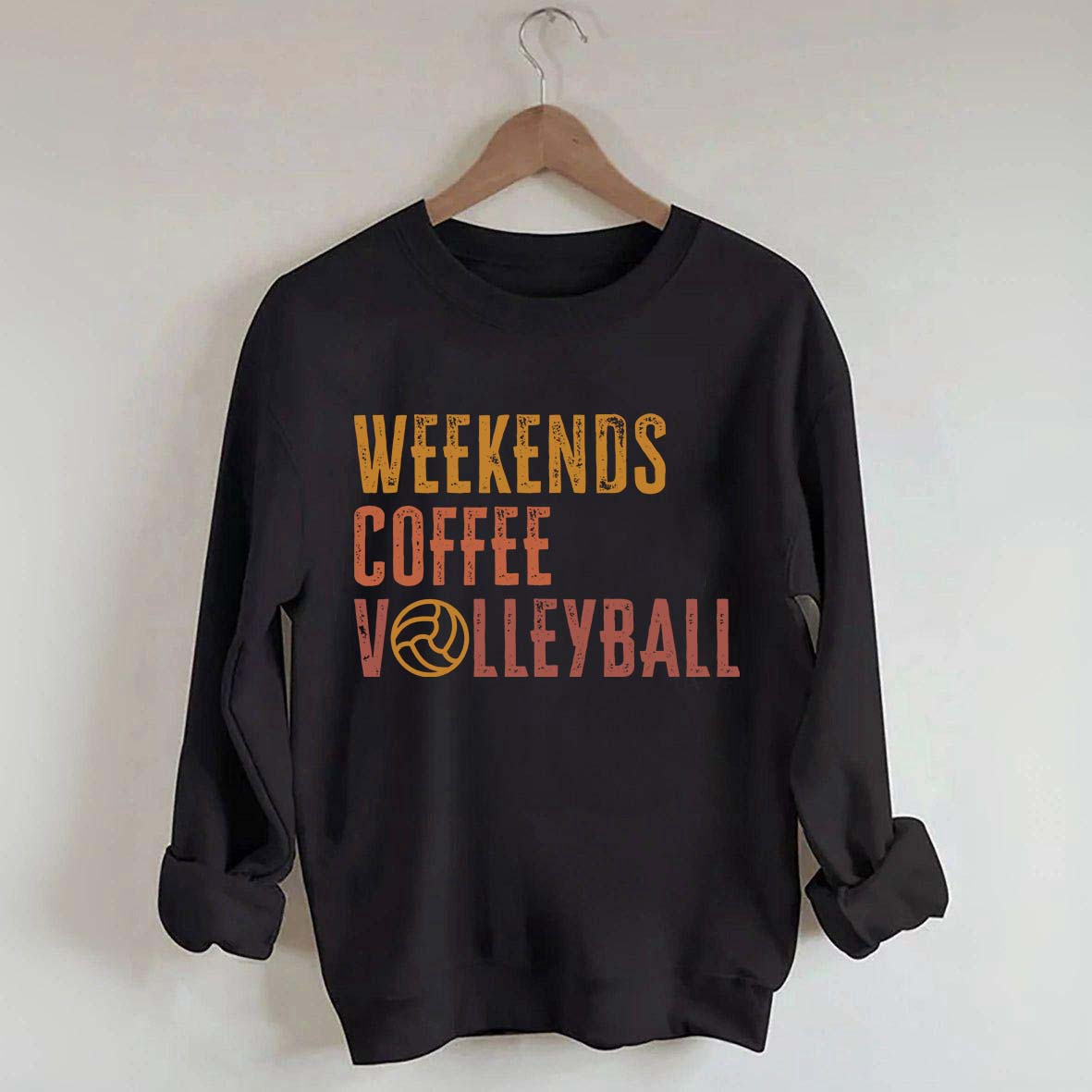 Weekends Coffee Volleyball Cute Sweatshirt