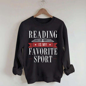Reading Is My Favorite Sport Librarian Lover Sweatshirt