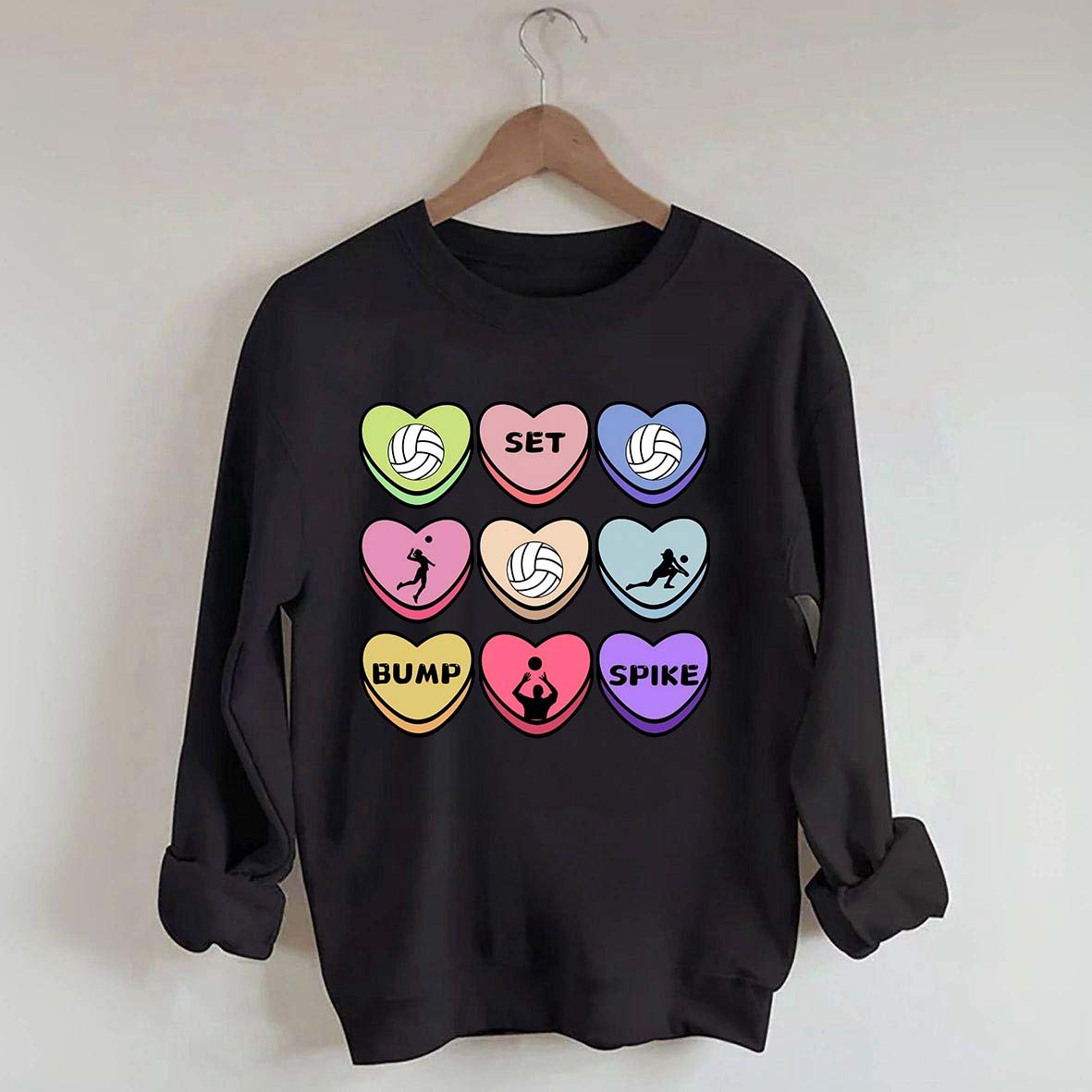 Valentine Volleyball Girl Sweatshirt