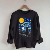 Van Gogh Cat Funny Sweatshirt