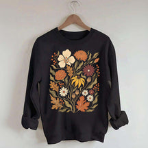 Autumn Floral Vintage Botanical Sweatshirt