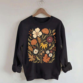 Autumn Floral Vintage Botanical Sweatshirt