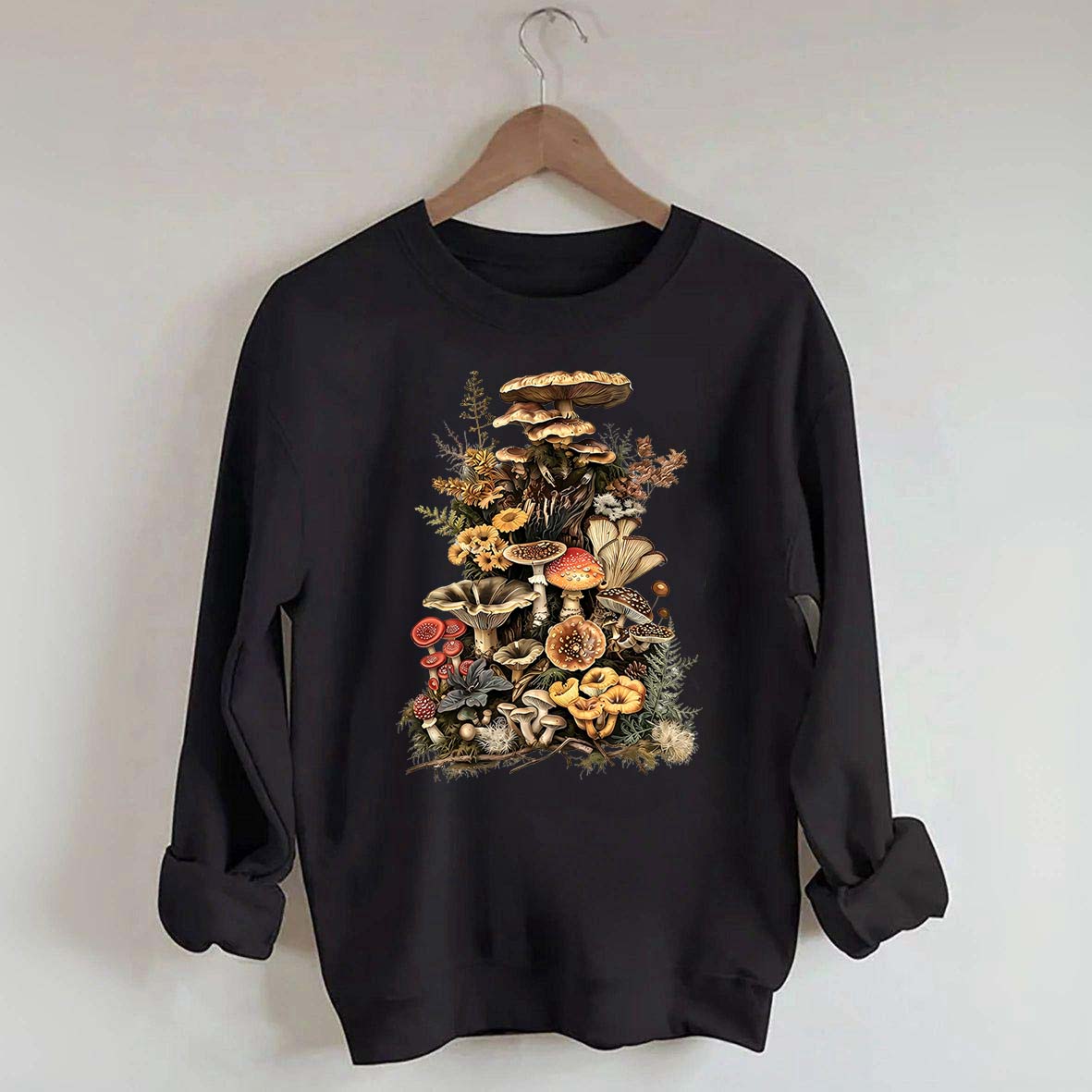 Retro Goblincore Mushroom Dark Cottagecore Sweatshirt
