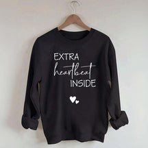 Extra Heartbeat Inside Minimalist Sweatshirt