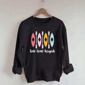 Women Kayaking Canoeing Sweatshirt