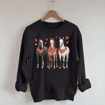 Valentines Horse Sweatshirt