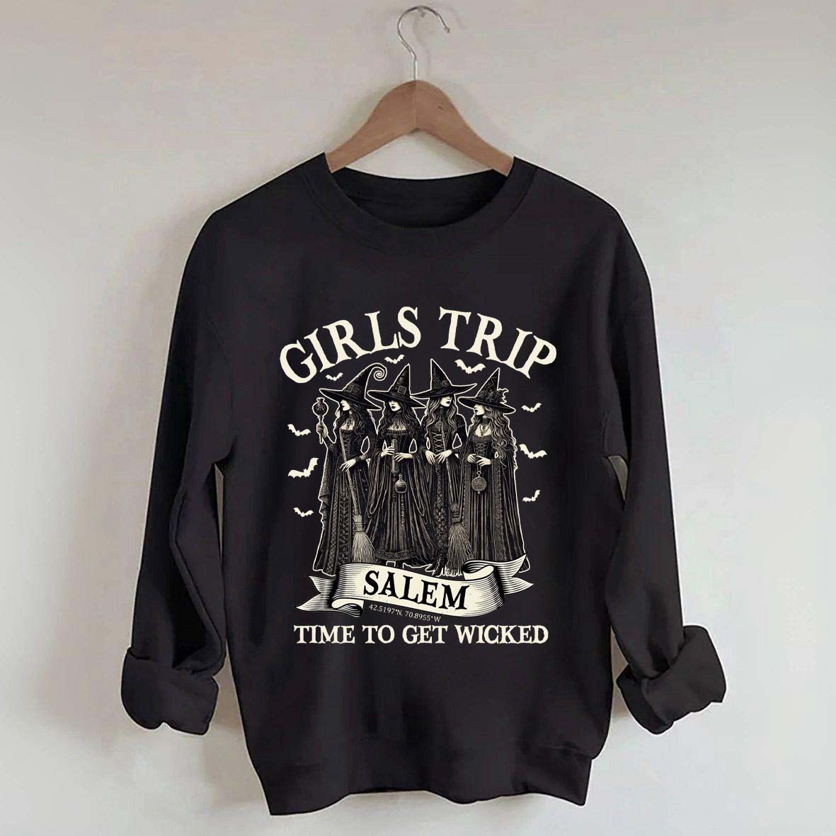 Retro Girls Trip Salem Sweatshirt