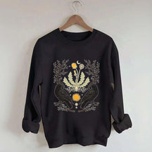 Ostara Raven Pagan Spring Equinox Sweatshirt