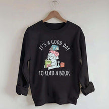 It's A Good Day To Read Pig Elephant Sweatshirt