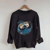 Vintage Otters Ocean Animals Sweatshirt