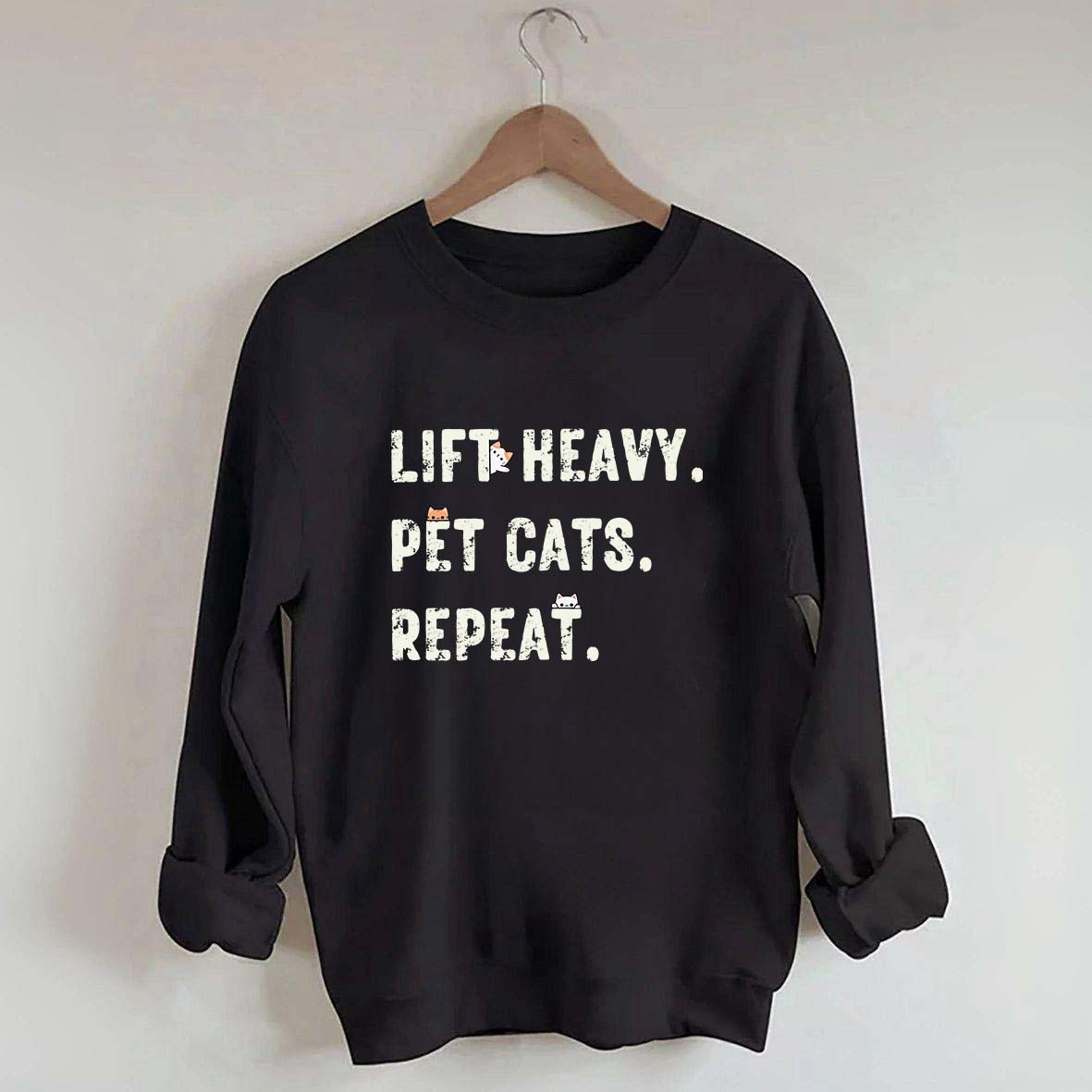 Funny Weight Lifting Cats Sweatshirt