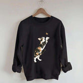 Cute Cat and Butterfly Sweatshirt