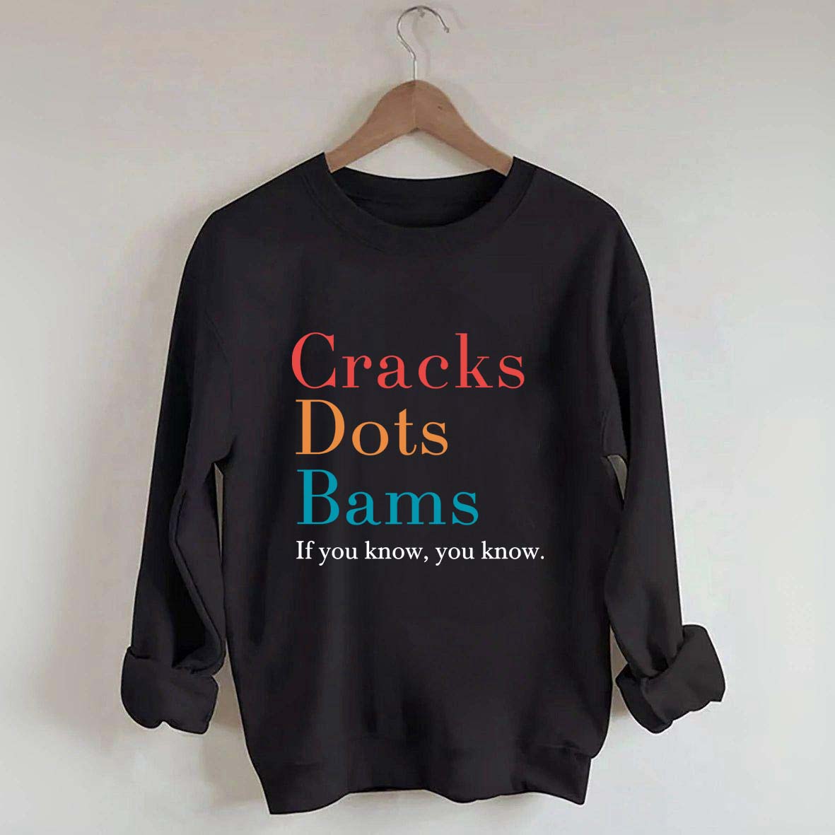 Cracks Dots Bams Sweatshirt