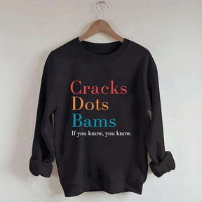 Cracks Dots Bams Sweatshirt