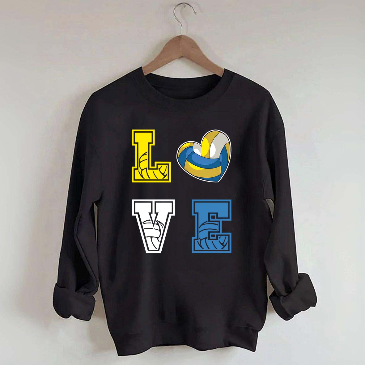 Heart I Love Volleyball Sweatshirt