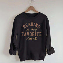Reading Is my Favorite Sport Funny Sweatshirt