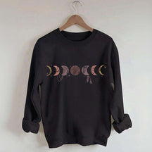 Boho Celestial Witchy Moon Phases Sweatshirt