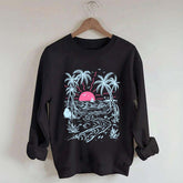 Salty Summer Beach Life Tree Sweatshirt